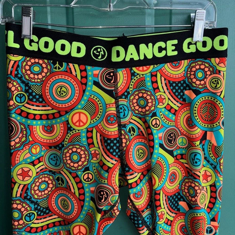 Zumba Love Long Leggings sz Large - Feel Good Dance Good new without tags - Picture 6 of 11